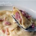 Raviolis de jambon blanc et compotée d'endives,[...]