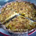Tarte aux poireaux et à la bière
