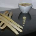 Asperges blanches à la sauce aérienne marocaine