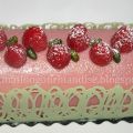 Bûche framboise - pistache - nougat