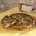 Quiche brocoli-champignons au miso