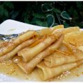 Crêpes avec sauce à l'orange