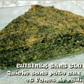 Quiche sans pâte aux orties et fanes de radis