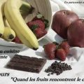 Gâteau au chocolat et aux fraises