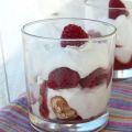 Verrines framboises et noix de coco