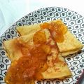 Crêpes aux kumquats confits et orange curd