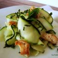 Salade de courgettes au poulet et à la menthe