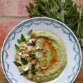 Houmous de petits pois à la feta