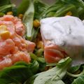 Salade de blé aux deux saumons