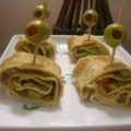 Roulés de pain pita à la slata méchouia