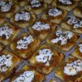 Mini tartelettes au confit doignons chèvre et[...]