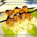 Brochette de poulet tandoori
