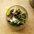 Verrine champignon-pistache