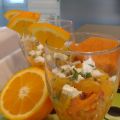 Verrine jaune-orange