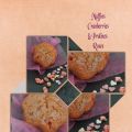 Muffins Cranberries et Pralines Roses