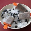 Glace banane-myrtille