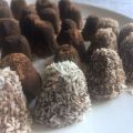 Truffes au chocolat et noix de coco