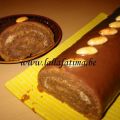 Gâteau roulé au chocolat/café et amandes,[...]