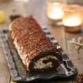 Gâteau roulé cacao chantilly passion
