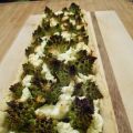 Tarte salée au poireau, chou Romanesco et chèvre