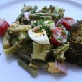 Salade haricots brocolis oeuf