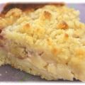 Tarte pommes-rhubarbe façon crumble