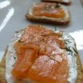 Toast apéritif au saumon fumé, Recette Ptitchef