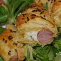 Feuilletés knacki et chèvre, Recette Ptitchef