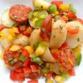 Salade pommes de terre - poivrons - chorizo