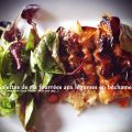 Galettes de riz fourrées aux légumes en béchamel