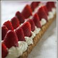 Tarte aux fraises, sablé breton, mascarpone...