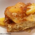 Gâteau renversé aux pêches et au gingembre