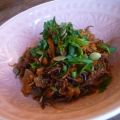 Sauté de cheveux d'anges aux carottes et oignons