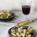 Rigatoni aux asperges vertes et pesto au citron