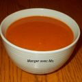Potage aux poivrons rouges grillés