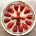 Tarte fraises - noix de coco - ricotta