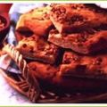 Fougasse au miel et aux amandes