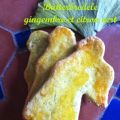 Butter bredele au citron vert et au gingembre