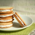 Biscuits sandwich lime et noix de coco