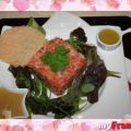Tartare de saumon et son tartare de tomates, au[...]