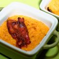 Flan de carottes au lard croustillant
