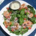 SALADE DE ROMAINE AUX CREVETTES ET AUX[...]