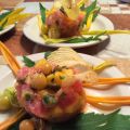 Tartare de thon et mangue exotico-boréal