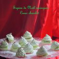 Sapins meringués coeur chocolat / Meringue Xmas[...]
