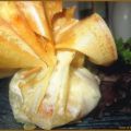 Aumônière au chèvre et jambon de pays