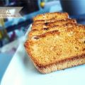 Toasts aux raisins secs