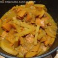 Potiron mijoté au lait de coco et au vin blanc