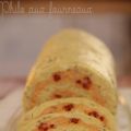 Roulé au thym, crème de chorizo