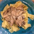 Émincé de poulet aux champignons