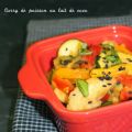Curry de poisson au lait de coco